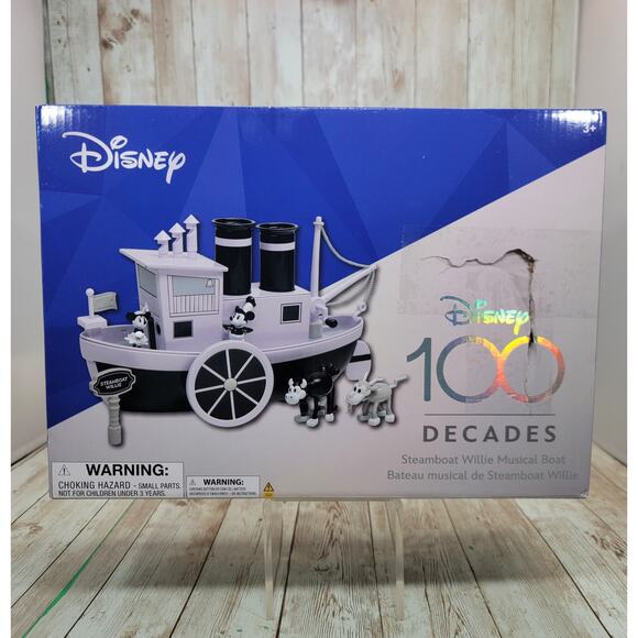 Disney Store Figure Steamboat Willie Musical 100th Anniversary Celebration - NEW - Picture 1 of 7
